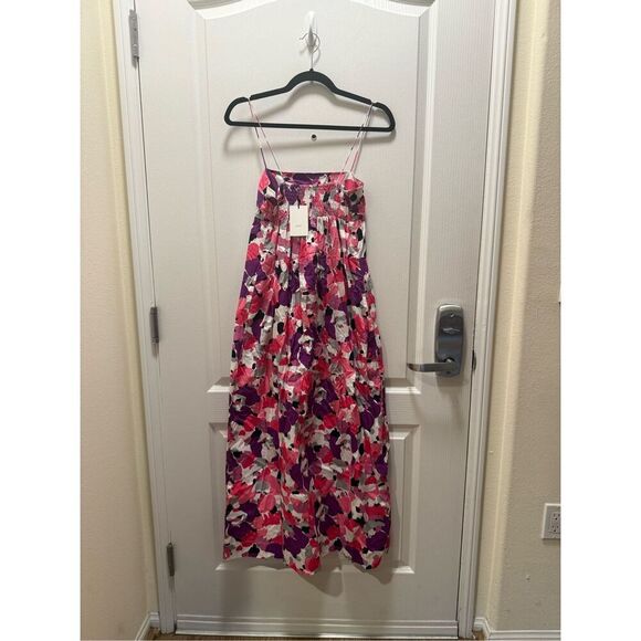 S/W/F C'est La Vie Ruched Bandeau Midi-Dress Size S Wedding Guest Dress NWT - Picture 6 of 8